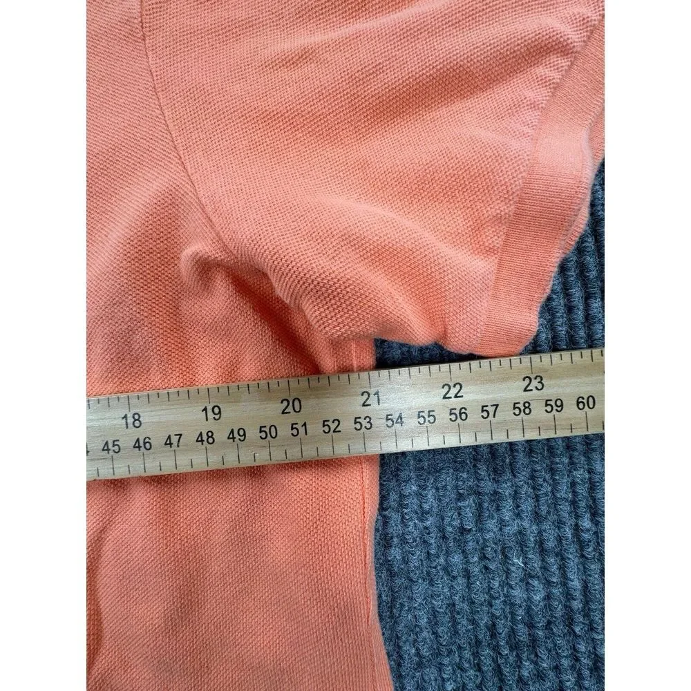 Polo Ralph Lauren Polo Men's Large Coral Orange Short Sleeve Shirt‎ Cotton